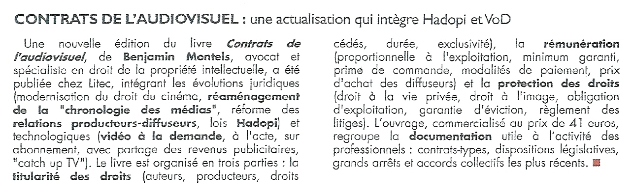 contrats audiovisuels hadopi